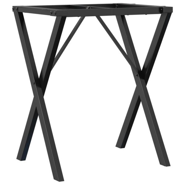 vidaXL Dining Table Legs X-Frame 60x40x73 cm Steel