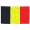 vidaXL Belgium Flag and Pole 6.23 m Aluminium