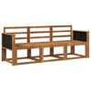 vidaXL Outdoor Sofa Set 3 pcs Natural Solid Acacia Wood