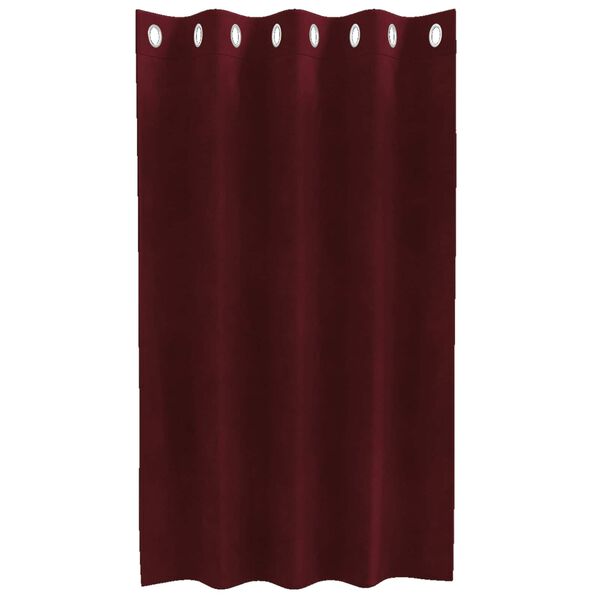 vidaXL Curtains with Curtains 2 pcs Wine red 140 x 140 cm Velvet