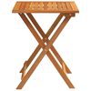 vidaXL Folding Garden Table Natural 60 x 60 x 72 cm Solid acacia wood