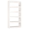 vidaXL Book Cabinet/Room Divider White 80x30x167,4 cm Solid Wood Pine