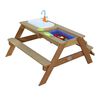 AXI Sand and Water Picnic Table Emily with Play Kitchen Brown