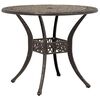 vidaXL Garden Dining Set 7 pcs Bronze Aluminium