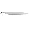 vidaXL Manual Retractable Awning with LED Anthracite&White 500x300 cm