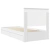 vidaXL Storage Bed with Headboard White 90 x 200 cm Engineered Wood