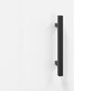 vidaXL Highboard High Gloss White 34.5x34x180 cm Engineered Wood