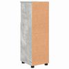 vidaXL Bathroom Cabinet with Storage Concrete Grey 30 x 35 x 95 cm