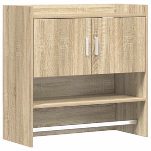 vidaXL Wall Shelf Wall-Mounted Sonoma Oak 80 x 36 x 80 cm