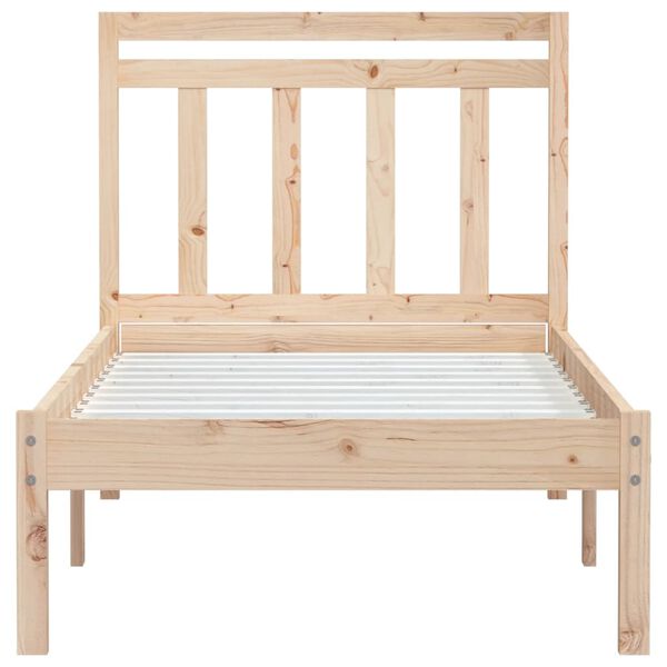 vidaXL Bed Frame without Mattress Small Single Solid Wood