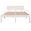 vidaXL Bed Frame without Mattress White 120x190cm Small Double