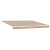 vidaXL Retractable Awning Beige 400 x 300 cm Polyester