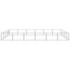 vidaXL Dog Kennel Silver 24 m&sup2; Steel