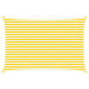 vidaXL Sun Shade Sail Yellow and White 4.5 x 3 m 100% Polyester Oxford
