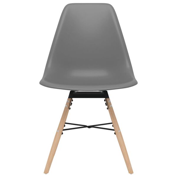 vidaXL Dining Chairs 6 pcs Grey PP