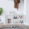 vidaXL Shoe Cabinet White 100x35x45 cm Engineered Wood