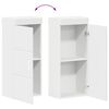 vidaXL Bathroom Furniture Set with Drawer TULUM White Engineered Wood