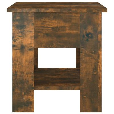 vidaXL Coffee Table Smoked Oak 40x40x42 cm Engineered wood