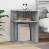 vidaXL End Table Grey Sonoma 39.7 x 39.7 x 60 cm Engineered Wood