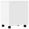 vidaXL Printer Stand with Wheels White 41x32x48 cm