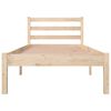 vidaXL Bed Frame without Mattress 75x190cm Small Single