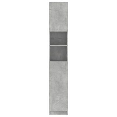 vidaXL Bathroom Cabinet Concrete Grey 32x25.5x190 cm Engineered Wood