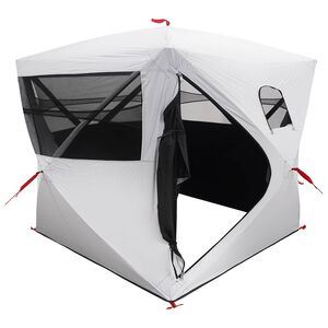 vidaXL Hunting Tent with Roof White Blackout 143 x 143 x 165 cm