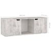 vidaXLTV Cabinet Concrete 88.5x27.5x30.5 cm Engineered Wood