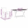 vidaXL Garden Dining Set Folding 7 pcs Taupe Solid Acacia Wood