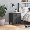 vidaXL Bedside Cabinet VIKEN Anthracite Grey Engineered Wood