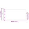 vidaXL Retractable Side Awning 140 x 300 cm Cream