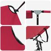 vidaXL Folding Sun Lounger Folding 1-person Red 56 x 190 x 81cm Fabric