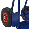 vidaXL Hand Trolley Blue and Red 49.5 x 53 x 114 cm Steel