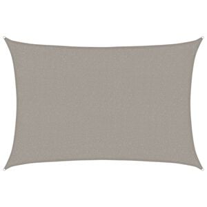 vidaXL Sunshade Sail 160 g/m&sup2; Rectangular Light Grey 2x2.5 m HDPE