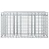 vidaXL Gabion Raised Bed Silver 150 x 50 x 80 cm Galvanised Steel