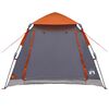 vidaXL Instant Tent Folding Grey and Orange 205 x 205 x 143 cm Steel