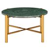 vidaXL Coffee Table Green 60x60x35 cm Real Stone with Marble Texture