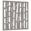 vidaXL Garden Wall Decoration 55x55 cm Corten Steel Bamboo Design