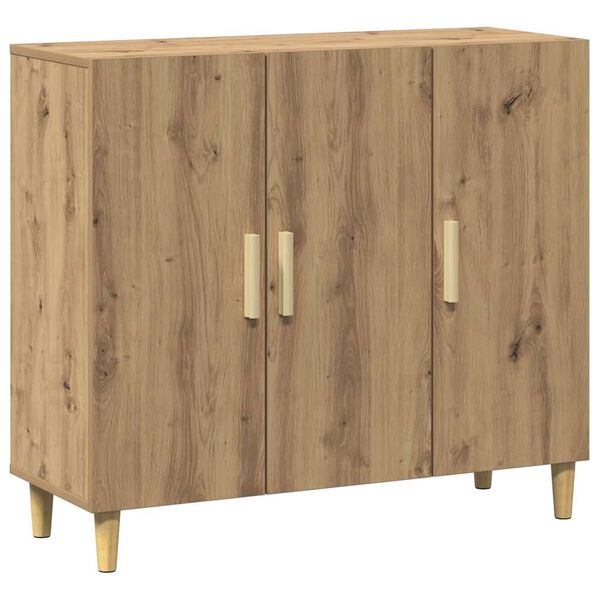 vidaXL Sideboard Artisan Oak 90x34x80 cm Engineered Wood