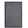 vidaXL Doormat Striped Grey 80x120 cm