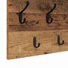 vidaXL Wall-Mounted Coat Rack with Shelf Old Wood 100 x 40 x 12 cm