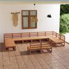 vidaXL 12 Piece Garden Lounge Set Solid Pinewood