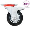 vidaXL 24 pcs Swivel Casters 100 mm