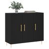 vidaXL Sideboard Black 90x34x80 cm Engineered Wood
