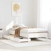 vidaXL Bed Frame without Mattress White 90x190 cm Single Solid Wood Pine