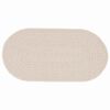 vidaXL Rug ZIZUR Cream 150 x 80 cm Polypropylene