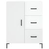 vidaXL Sideboard High Gloss White 69.5x34x90 cm Engineered Wood