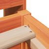 vidaXL Bed Frame without Mattress Wax Brown 100x200 cm Solid Wood Pine