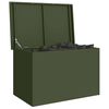 vidaXL Outdoor Storage Box Olive Green 80 x 50.5 x 50 cm Steel