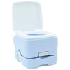 vidaXL Camping Toilet Manual Light Blue and White 41.5 x 36.5 x 30 cm